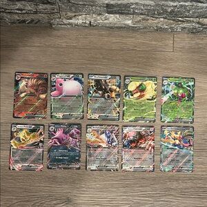 Pokemon EX Card lot of 10 cards from Random Sets all cards shown M/NM